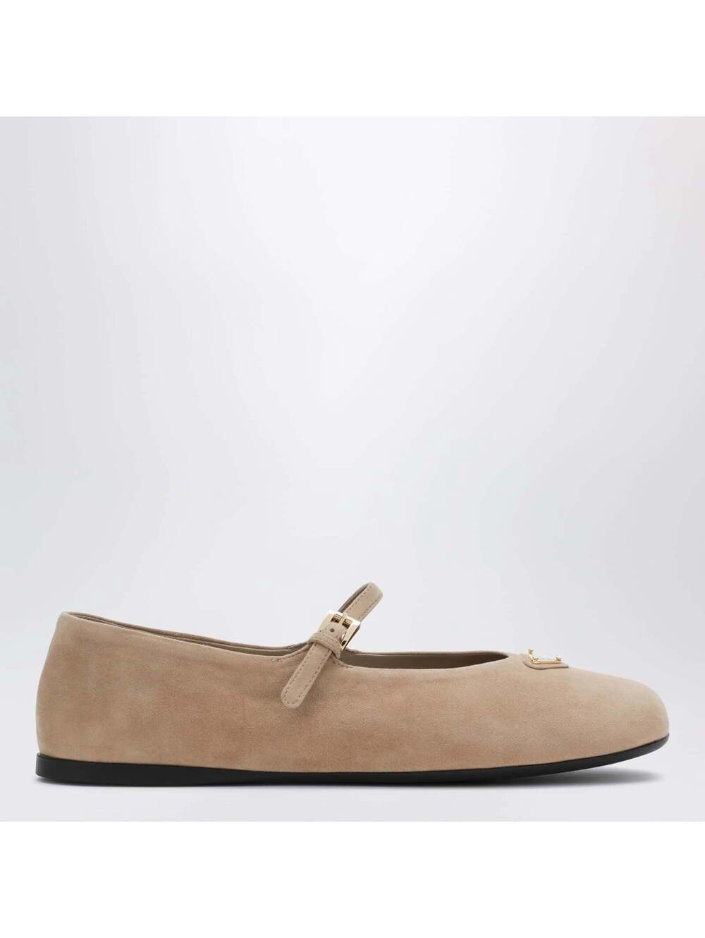 Prada Logo Ballet Flat (120)(PLEASE REQUEST YOUR SIZE BEFORE PURCHASING)